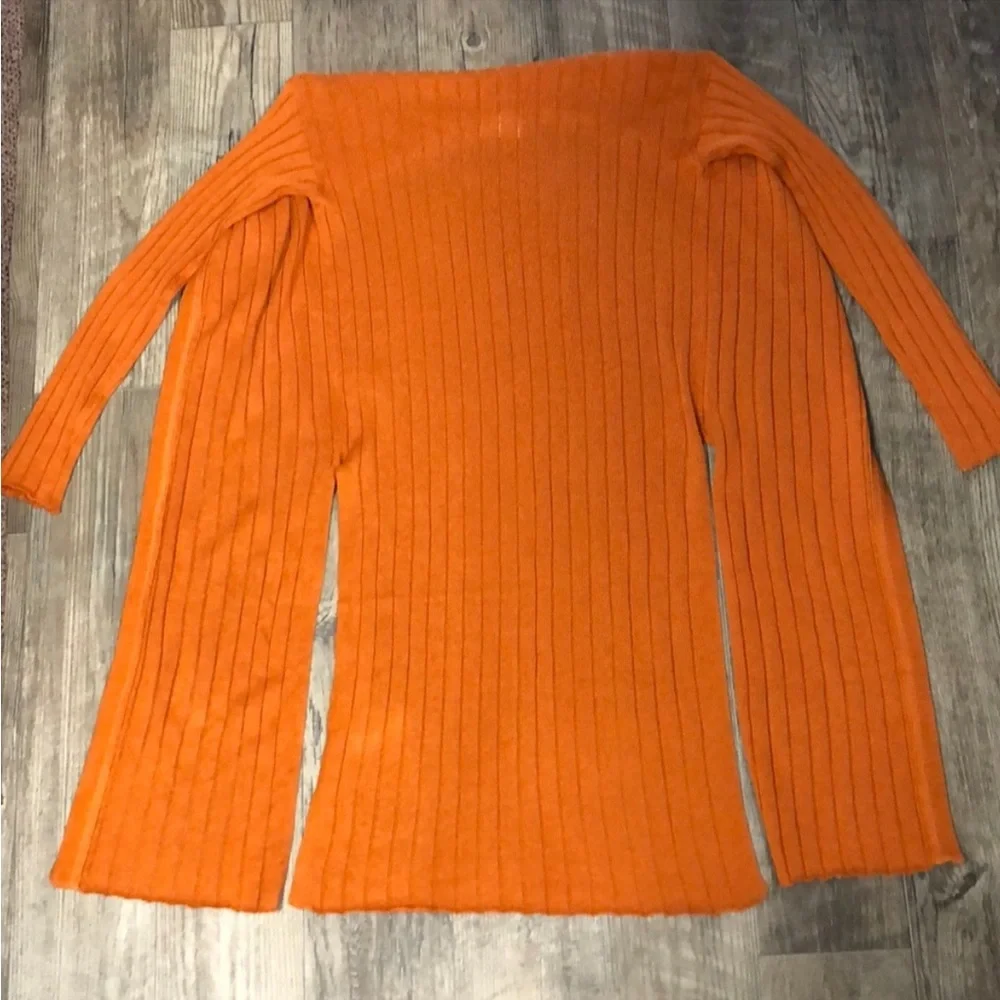 NWOT 🏷️ FREE PEOPLE burnt orange clay cardigan kimono sweater